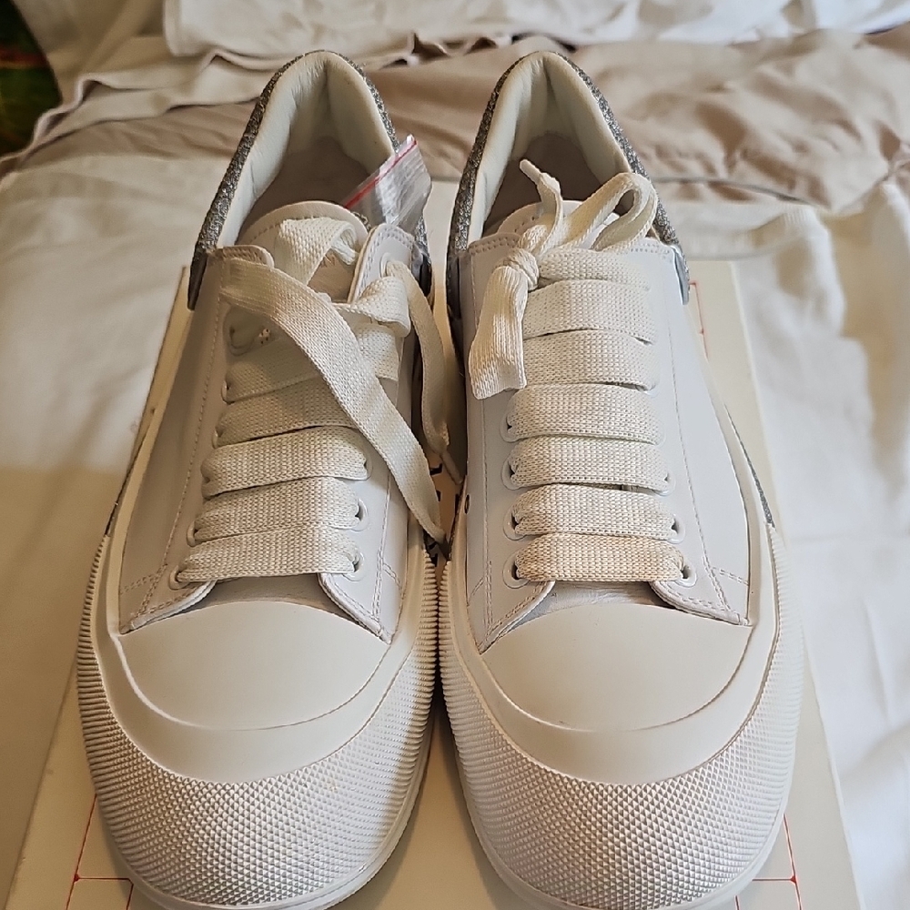Alexander McQueen  White and Gray Sneakers